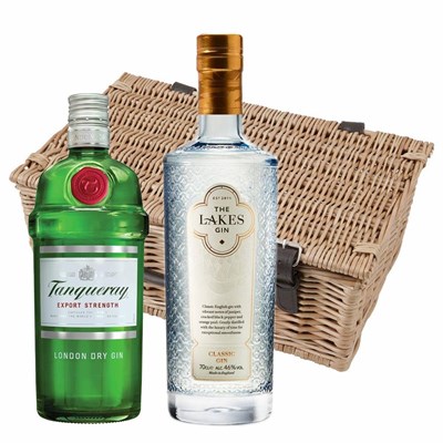 Lakes Gin & Tanqueray Gin Twin Hamper (2x70cl)